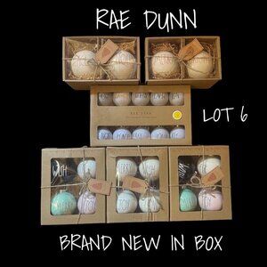 Rae Dunn Ceramic Christmas Ornaments LED String Lights - New in Box